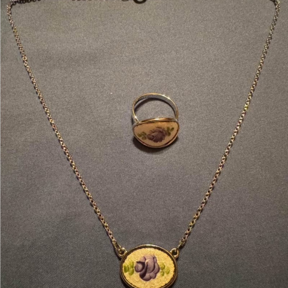 Set of Vintage Sarah Coventry Necklace and Matching Ring